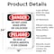Signmission Do Not Leave Door Open Or Unlocked Bilingual, 18 in W x Rectangle, Aluminum OS-2PACK-DS-A-1824-VS-1152 - alternate 2